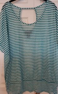Lane Bryant sheer blouse